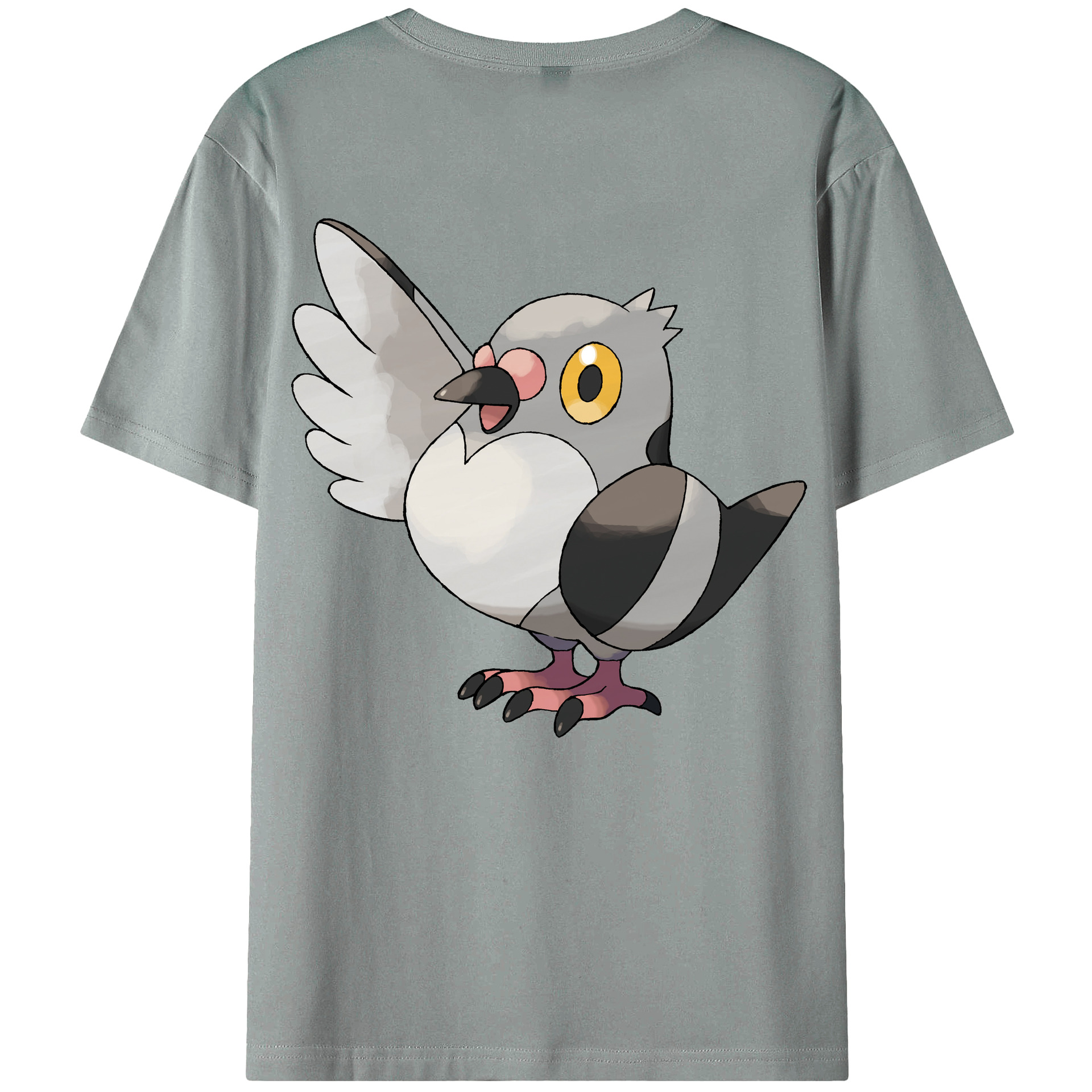 （画像用） ポケットモンスター Pokémon 綿100％ メンズ半袖Tシャツ（バックプリント） 通気性